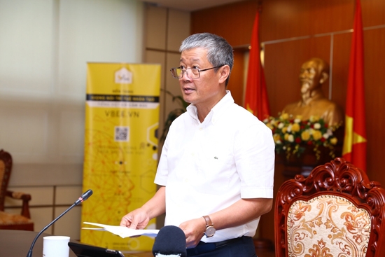 Thứ trưởng Bộ TT&TT Nguyễn Thành Hưng phát biểu tại buổi lễ. Ảnh: GP