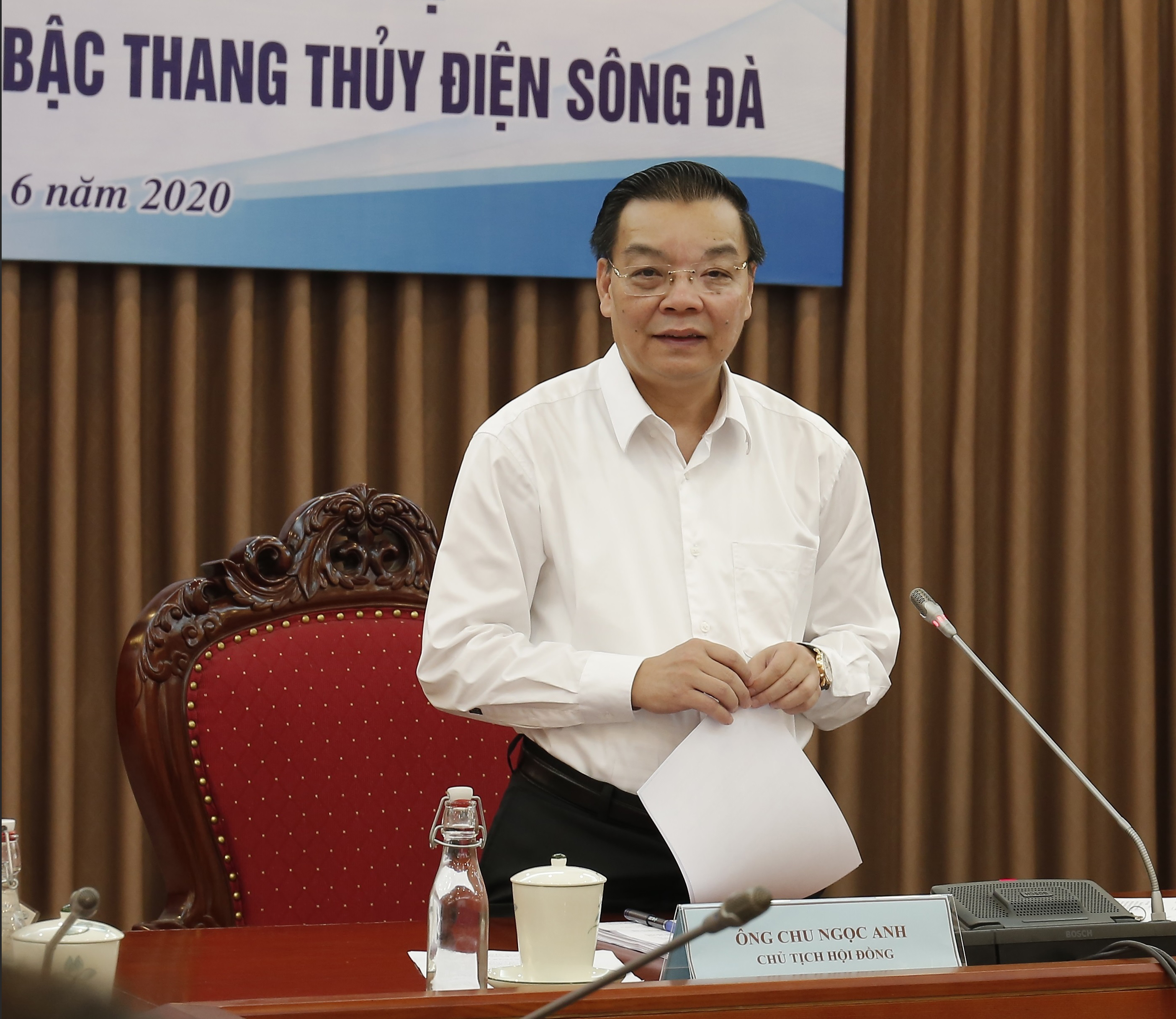 Bộ trưởng Bộ KH&CN Chu Ngọc Anh chủ trì phiên họp Hội đồng An toàn hệ thống thủy điện trên bậc thang thủy điện sông Đà 2020.