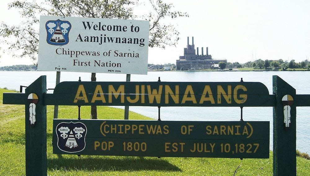 Khu bảo tồn di sản Aamjiwnaang của người bản địa. Ảnh: Toban B/Flickr