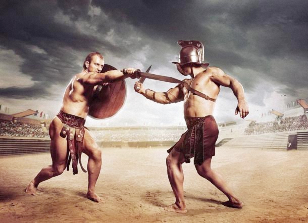 Các đấu sĩ La Mã cổ đại đang chiến đấu. Ảnh: Adobe Stock.