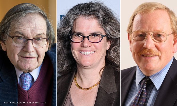Ba nhà vật lý được giải Nobel 2020: Roger Penrose, Andrea Ghez và Reinhard Genzel.