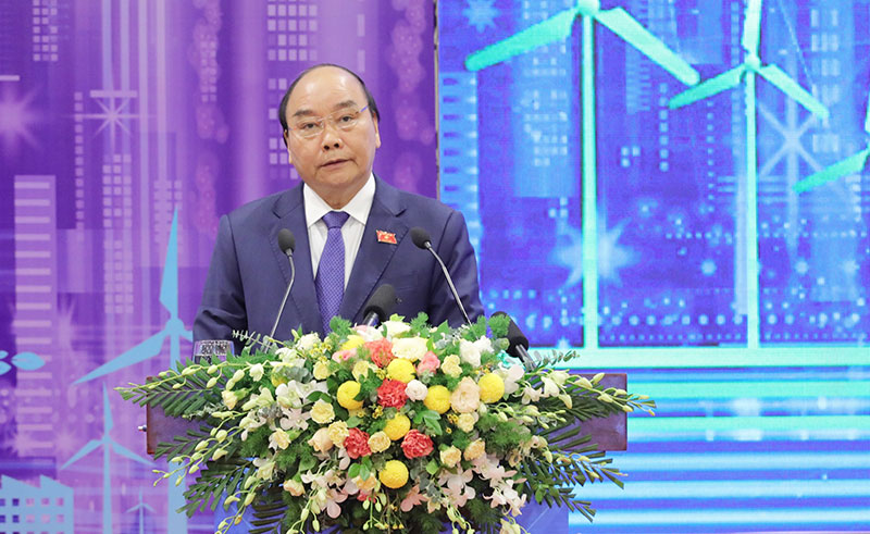 Thủ tướng Nguyễn Xuân Phúc phát biểu ý kiến tại Diễn đàn | Ảnh: BTC