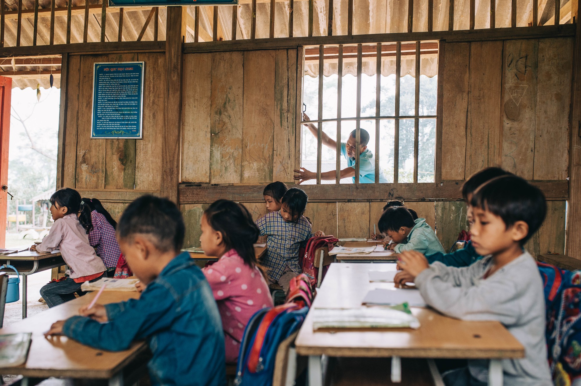 Trường học vùng cao do KTS Phạm Đình Quý xây cho các em nhỏ ở Nậm Luông (Lũng Hồ, Hà Giang). Ảnh: kienviet.net