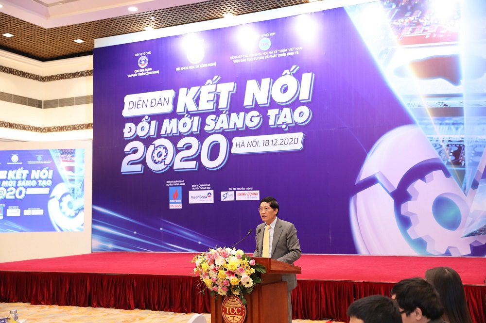 Thứ trưởng Bộ KH&CN Trần Văn Tùng tại "Diễn đàn đổi mới sáng tạo 2020" | Ảnh: BTC