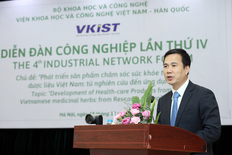 Thứ trưởng Bộ KH&CN Bùi Thế Duy phát biểu tại sự kiện. Ảnh: Anh Tuấn.