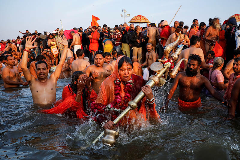 Kumbha Mela, một sự kiện hành hương chính và lễ hội lớn trong Ấn Độ giáo. Ảnh: Diana Bagnoli.