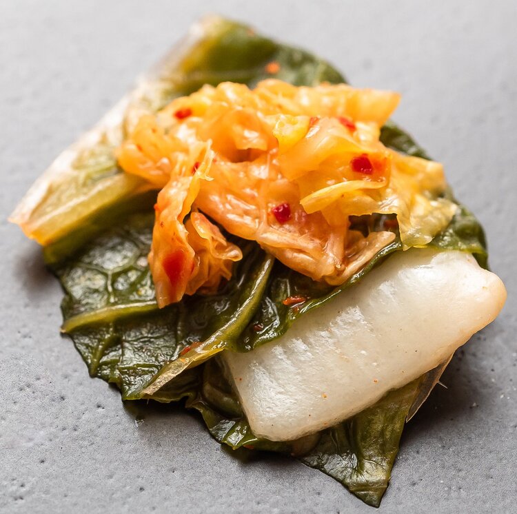 Kimchi làm từ cá cam của BlueNalu. Ảnh: BlueNalu.