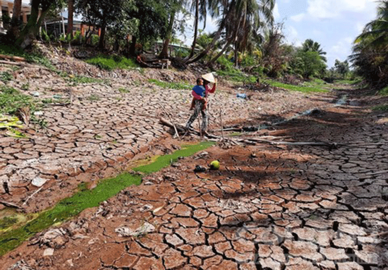 Hạn mặn tiếp tục duy trì cao ở tháng 3   Ảnh: Internet