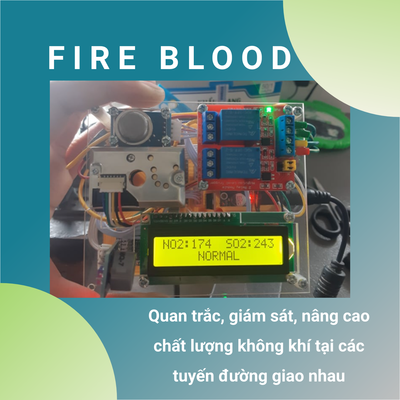 Nhóm Fire Blood - Quan trắc, giám sát, nâng cao chất lượng không khí tại các tuyến đường giao nhau