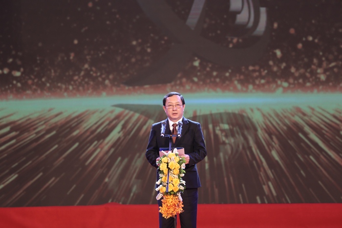 Bộ trưởng Bộ KH&CN Huỳnh Thành Đạt phát biểu tại buổi lễ. Ảnh: BTC