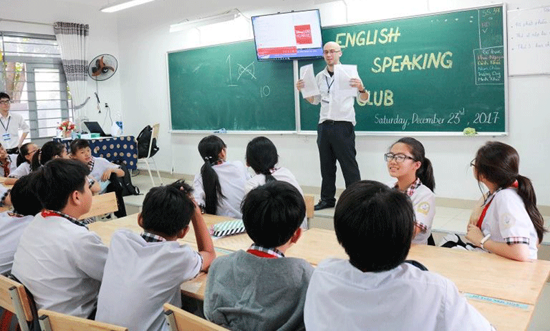 CLB tiếng Anh của Trường THCS Phan Văn Trị Gò Vấp 