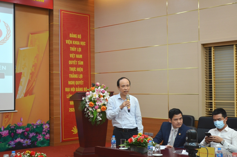 GS.TS Nguyễn Vũ Việt, Chủ nhiệm Chương trình KC.08/16-20 báo cáo tại Hội nghị