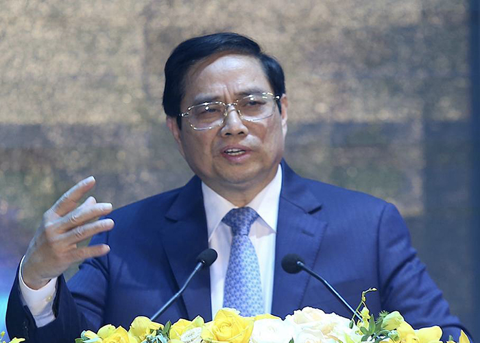 Thủ tướng Phạm Minh Chính phát biểu tại sự kiện. Ảnh: Gia Chính