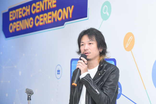 Ông Taihei Kobayashi - CEO của Sun* Inc phát biểu tại sự kiện. Nguồn: CCPR HUST