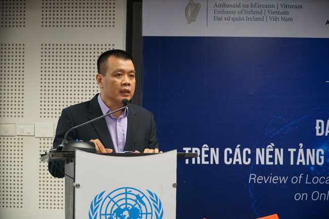 Ông Nguyễn Lâm Thanh phát biểu tại buổi tọa đàm. Nguồn: IPS