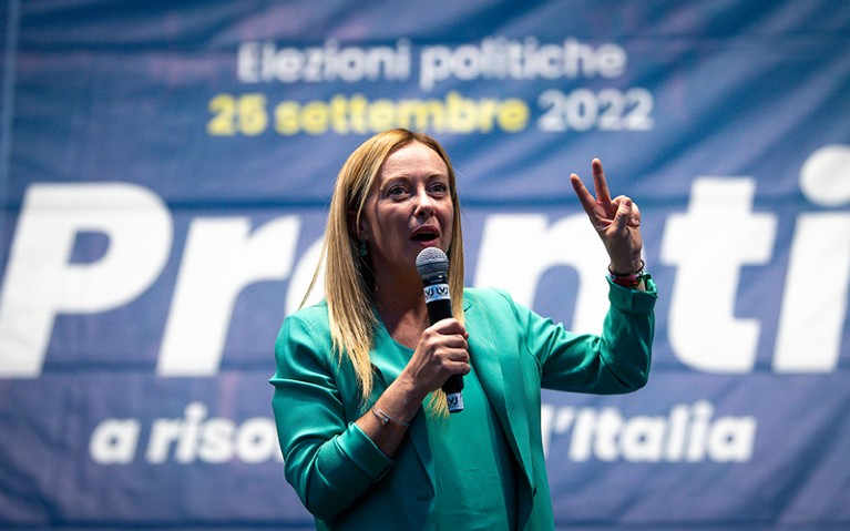 Bà Giorgia Meloni dự kiến sẽ trở thành nữ thủ tướng đầu tiên của Ý. Nguồn: Nicolò Campo/ LightRocket/ Getty