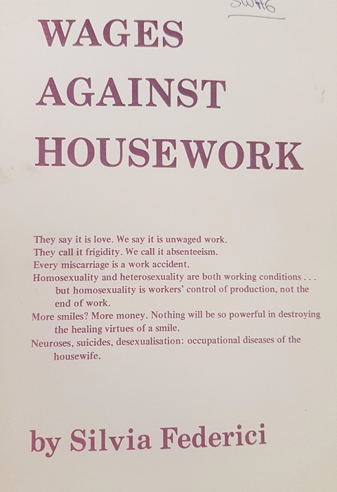 Quyển sách mỏng Wages against Housework in năm 1975. Nguồn: INT