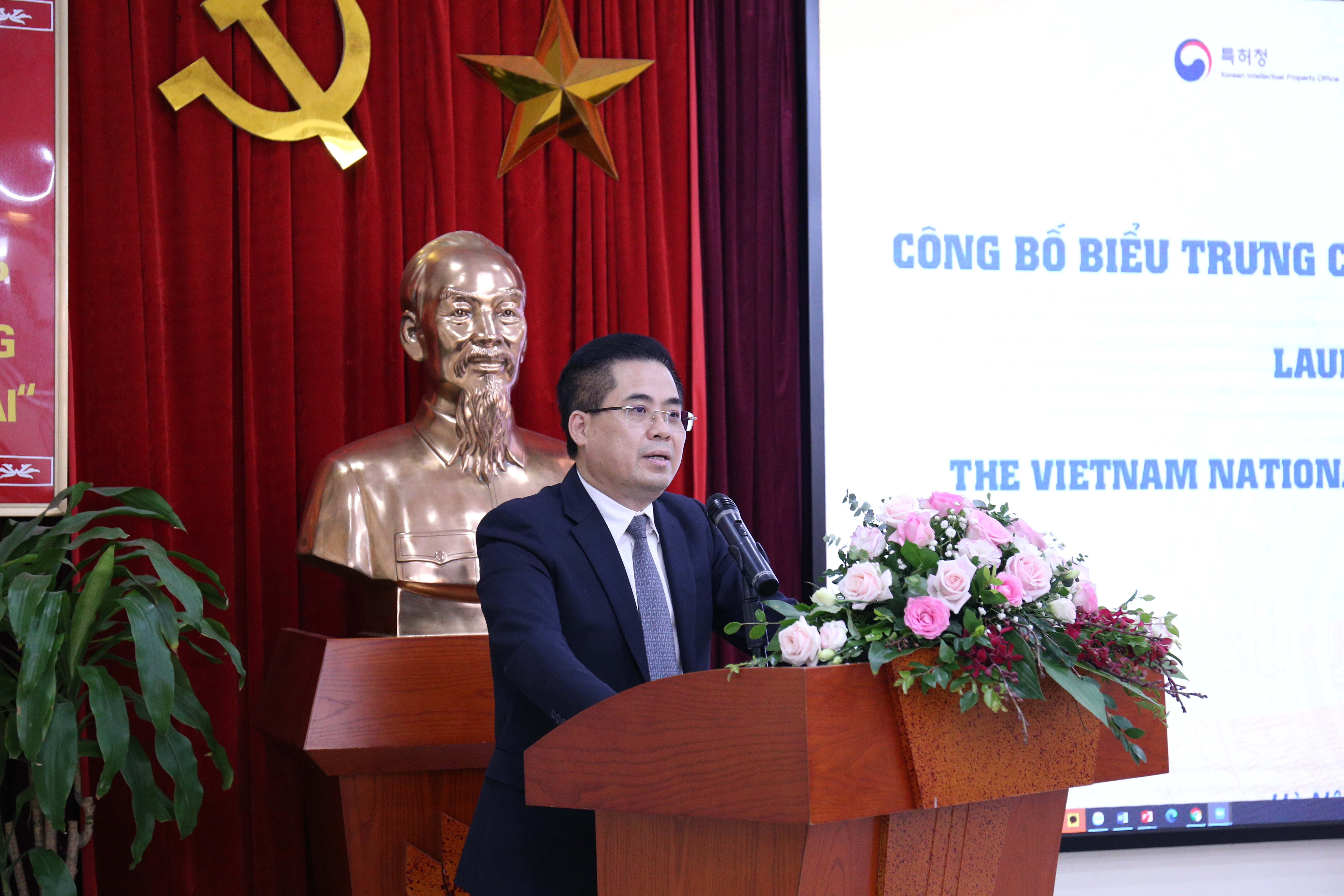 Thứ trưởng Bộ KH&CN Nguyễn Hoàng Giang phát biểu trong hội nghị. Ảnh: TA