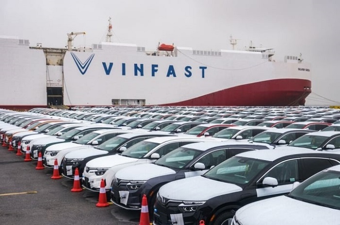 Xe điện VinFast vào thị trường Mỹ. Ảnh: AutoCar