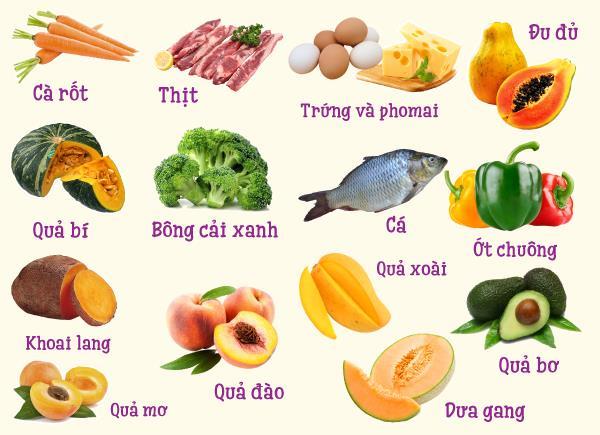 Việc sử dụng các thực phẩm giàu vitamin A sẽ góp phần tăng cường sức đề kháng. Nguồn: suckhoegiadinh.com.vn