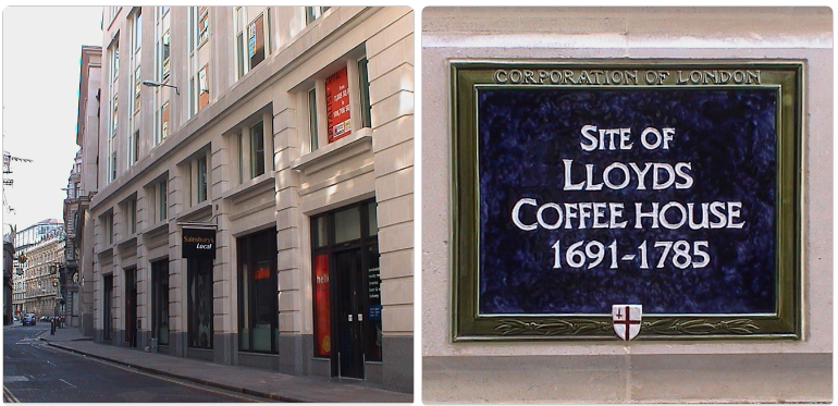 Tiệm cafe Lloyds Coffee House giờ đã trở thành một di sản được bảo tồn ở London.