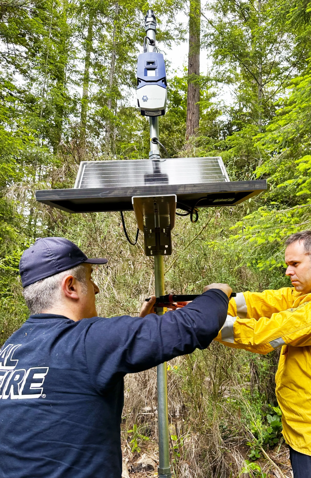 Cal Fire, cơ quan chính chịu trách nhiệm với cháy rừng ở California, đang thử nghiệm các cảm biến của N5 để phát hiện cháy sớm. Nguồn: Công ty N5 Sensors