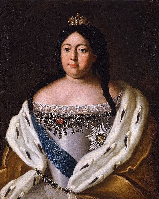Tranh vẽ nữ hoàng Anna Ioannovna.