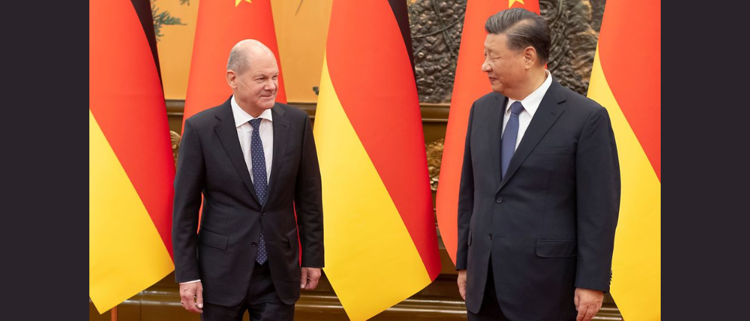 Thủ tướng Đức Olaf Scholz với Tổng Bí thư, Chủ tịch nước Trung Quốc Tập Cận Bình.