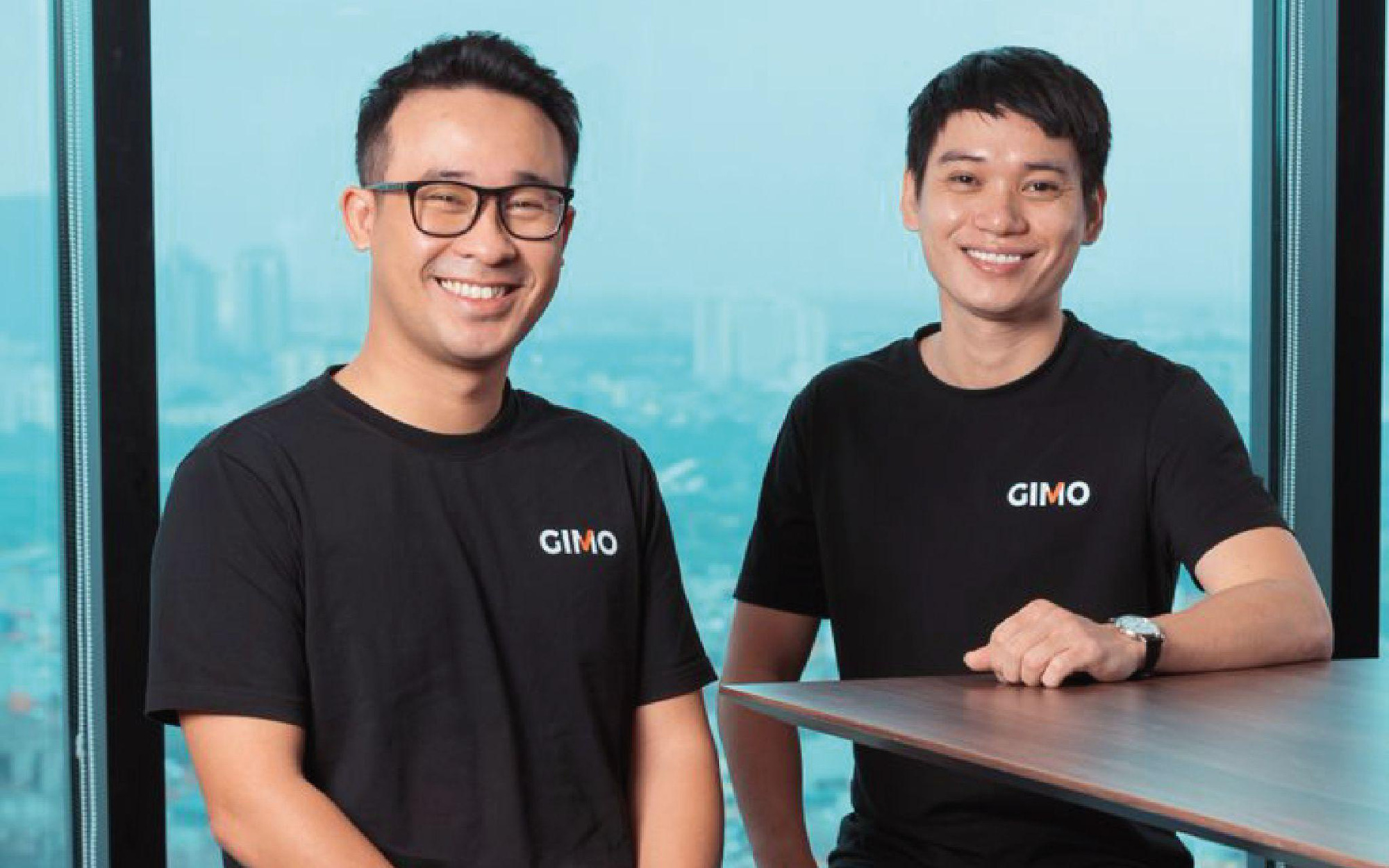  Hai nhà đồng sáng lập CEO Nguyễn Anh Quân và CPO Nguyễn Văn Ngọc. ( Ảnh : GIMO ) .