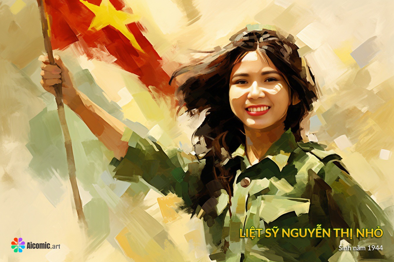 Liệt sĩ Nguyễn Thị Nhỏ (24 tuổi), chiến sĩ
