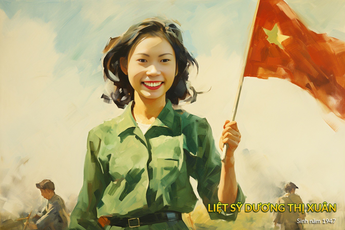 Liệt sĩ Dương Thị Xuân (20 tuổi), chiến sĩ