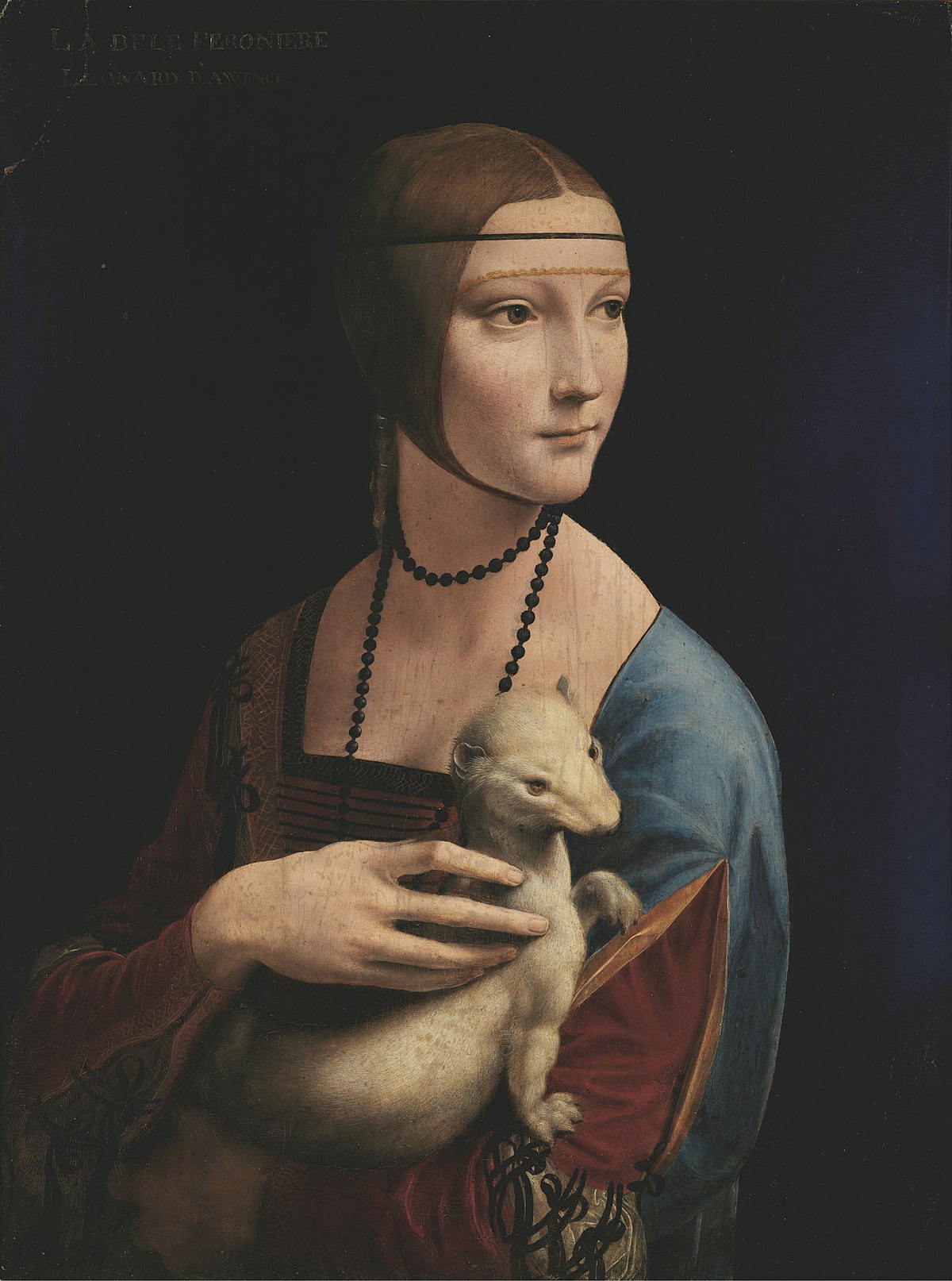 Bức tranh “Lady of the Ermine” (Quý cô và con chồn).