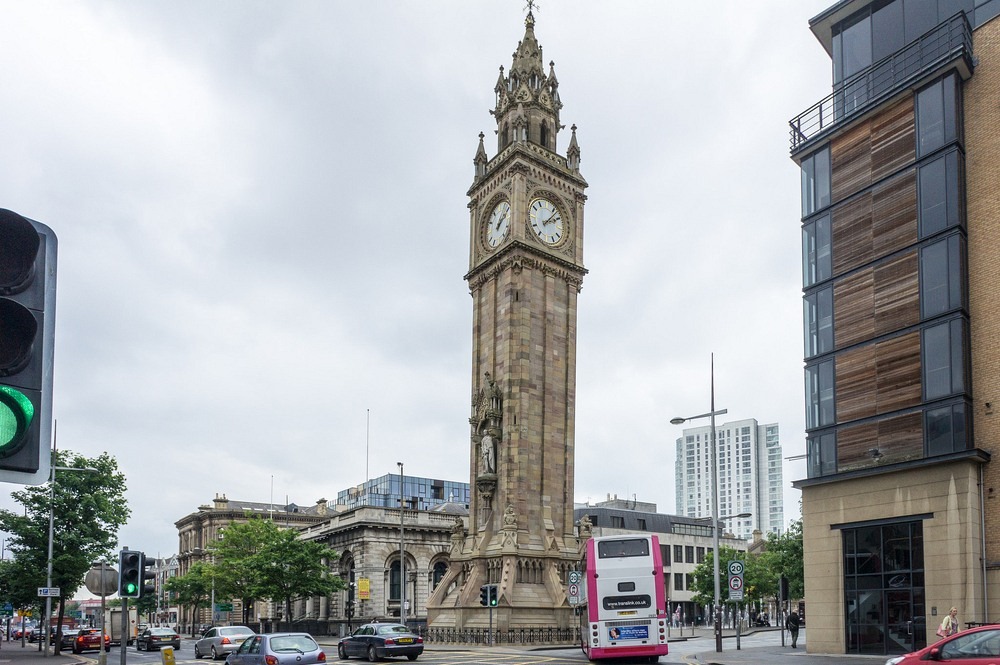Tháp đồng hồ Albert Memorial Clock ở Belfast. Ảnh: William Murphy/Flickr