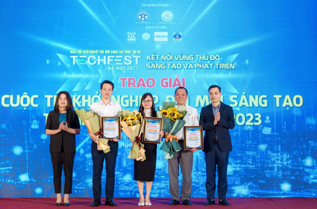 Các dự án đạt giải tại cuộc thi Khởi nghiệp đổi mới sáng tạo TP Hà Nội năm 2023