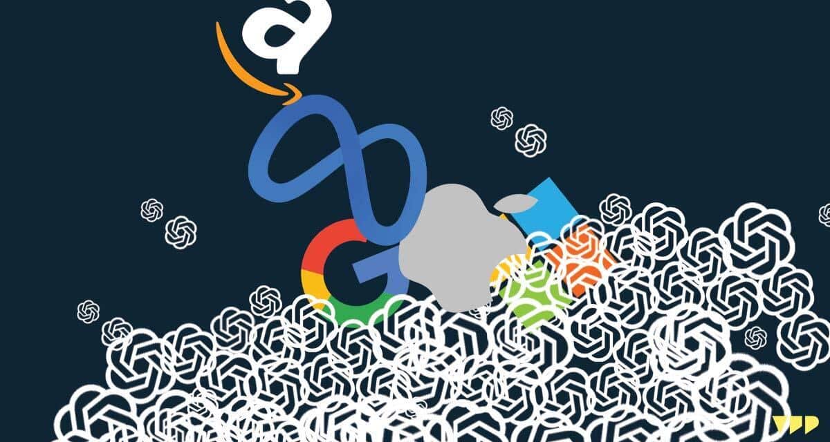Các tập đoàn lớn như Amazon, Apple, Microsoft đang nỗ lực tích hợp AI vào các công cụ của mình. Ảnh: Kate Walker