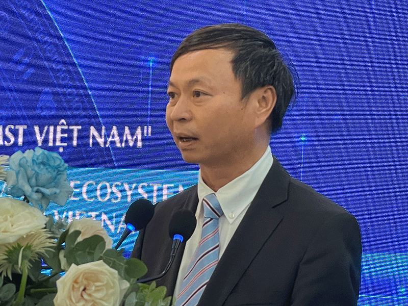 Thứ trưởng Bộ KH&CN Hoàng Minh phát biểu tại Diễn đàn.  Ảnh: HA
