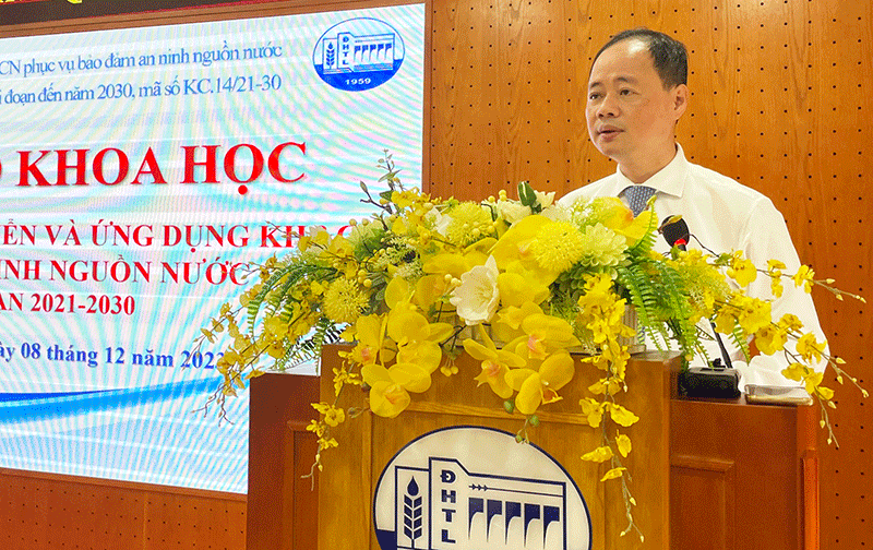 Thứ trưởng Bộ KH&CN Trần Hồng Thái phát biểu tại Hội thảo.    Ảnh: KA