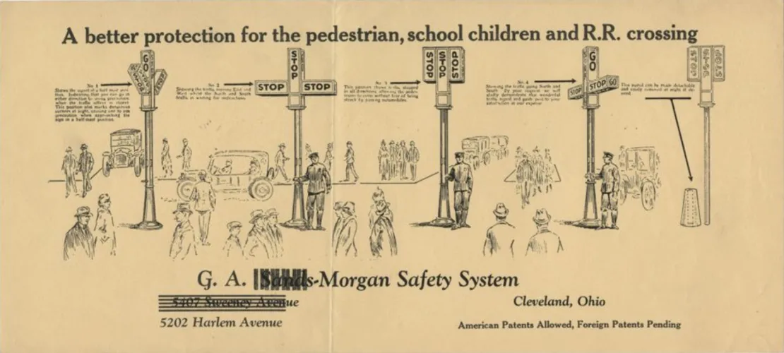  Tờ quảng cáo Hệ thống An toàn Morgan, một hệ thống tín hiệu giao thông vào khoảng năm 1923. Nguồn: Hiệp hội lịch sử khu bảo tồn phương Tây