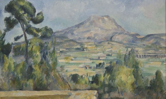 Tranh Montagne Saint-victoire của Paul Cézanne.