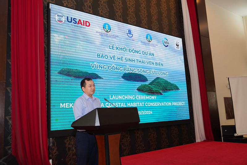Ông Trần Đình Luân, Tổng Cục trưởng Tổng cục Thuỷ sản, Bộ NN-PTNT phát biểu tại sự kiện.