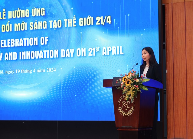 Đại diện Liên Hiệp Quốc tại Việt Nam Pauline Tamesis cho rằng việc giải phóng sự sáng tạo là yếu tố cốt lõi sẽ đưa Việt Nam trở thành trung tâm sáng tạo và đổi mới của khu vực. Ảnh: MOST