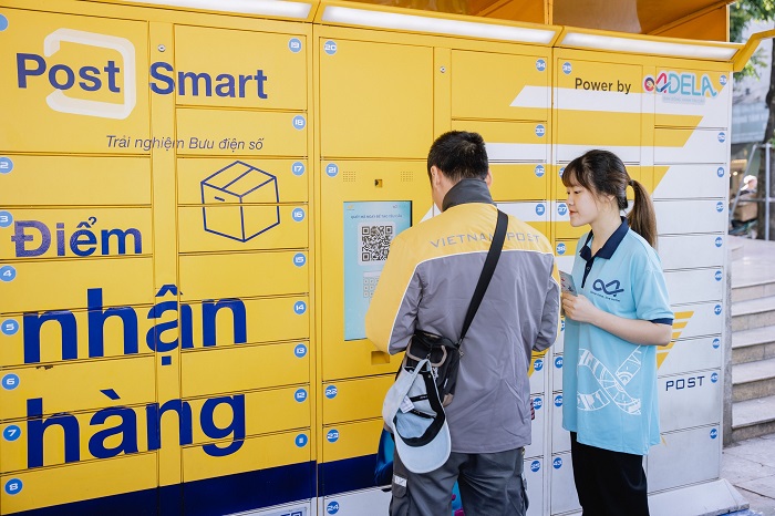 Tủ gửi đồ thông minh sẽ giúp ngành giao nhận chặng cuối thuận tiện hơn. Ảnh: Adela