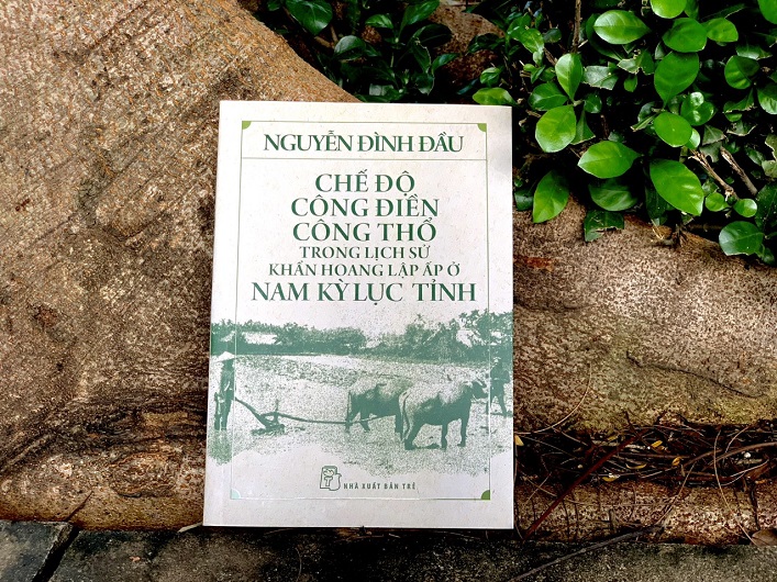 Tác phẩm “Chế độ công điền công thổ trong lịch sử khẩn hoang lập ấp ở Nam kỳ Lục tỉnh” ra mắt vào tháng 9/2024. Ảnh: NXB Trẻ