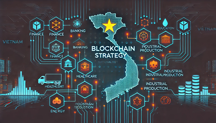 Chiến lược blockchain Việt Nam nhắm tới áp dụng trong nhiều lĩnh vực. Ảnh minh hoa tạo bởi DALL-E/ChatGPT