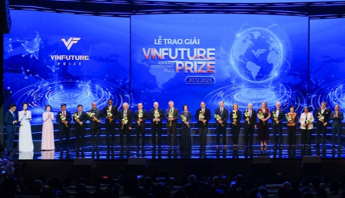 Lễ trao giải VinFuture 2023. Nguồn: FP VinFuture Prize