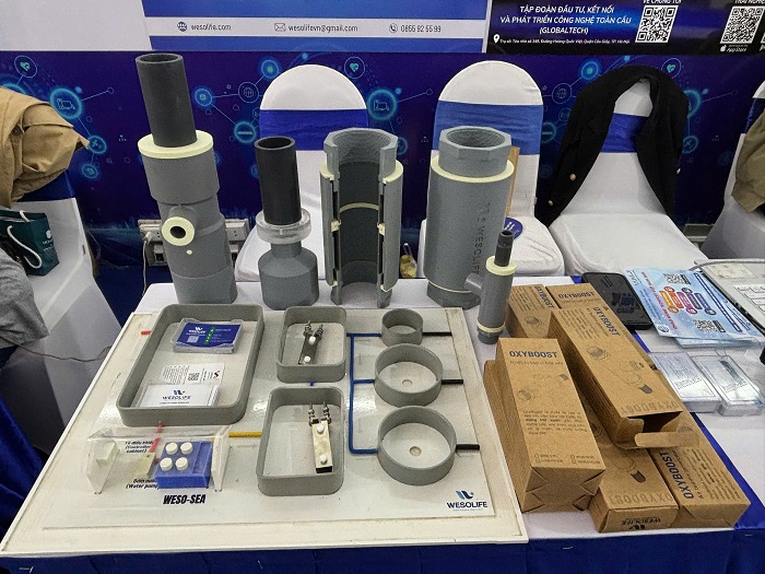 Thiết bị tạo vi bọt khí Oxyboost. Ảnh: Diễm Quỳnh