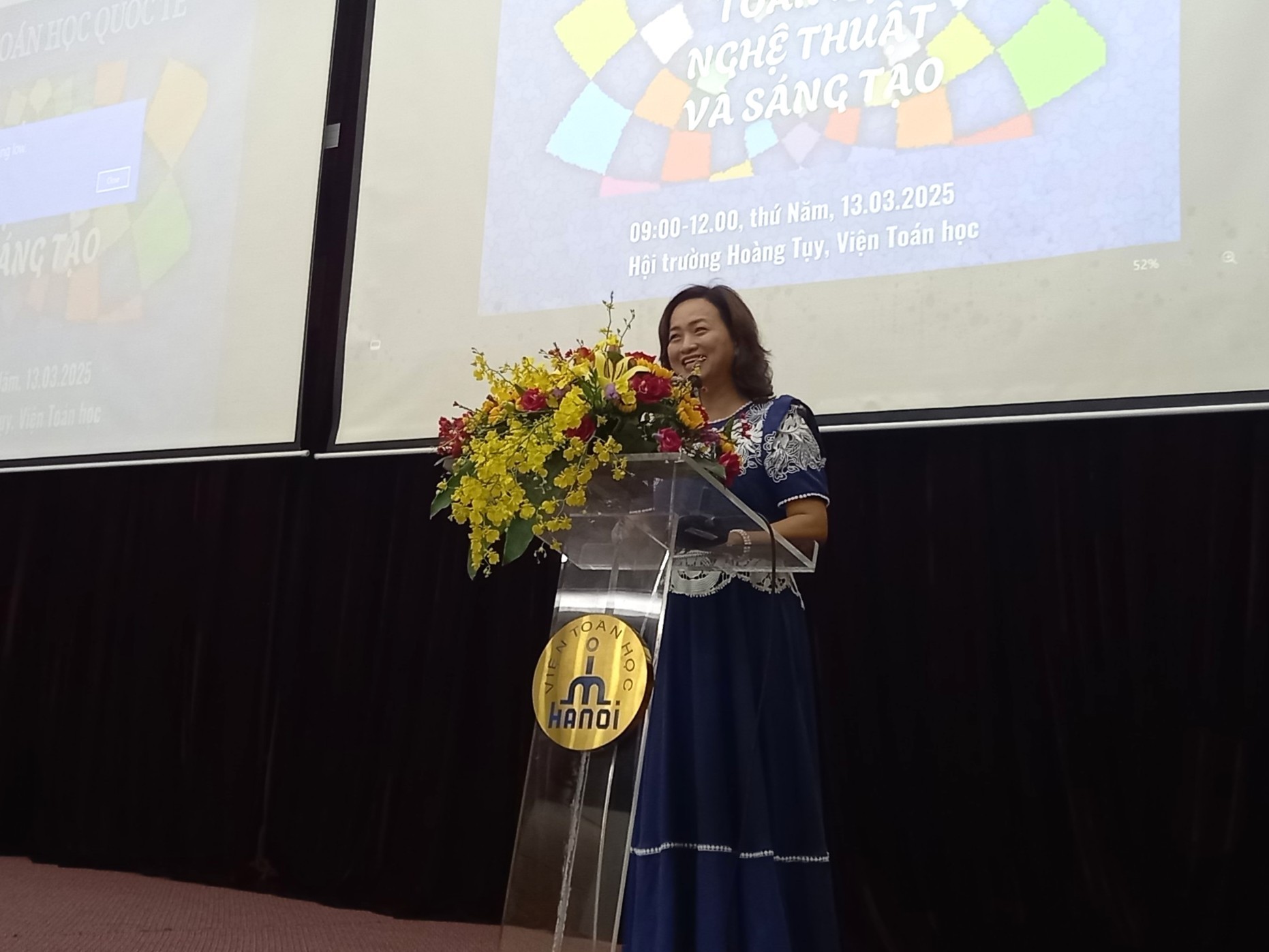 PGS. Phan Thị Hà Dương phát biểu khai mạc Chương trình. Ảnh: Đinh Hương