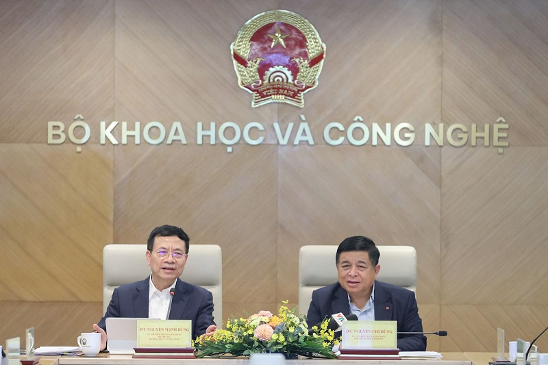 Phó Thủ tướng Nguyễn Chí Dũng phát biểu chỉ đạo. Nguồn: MOST