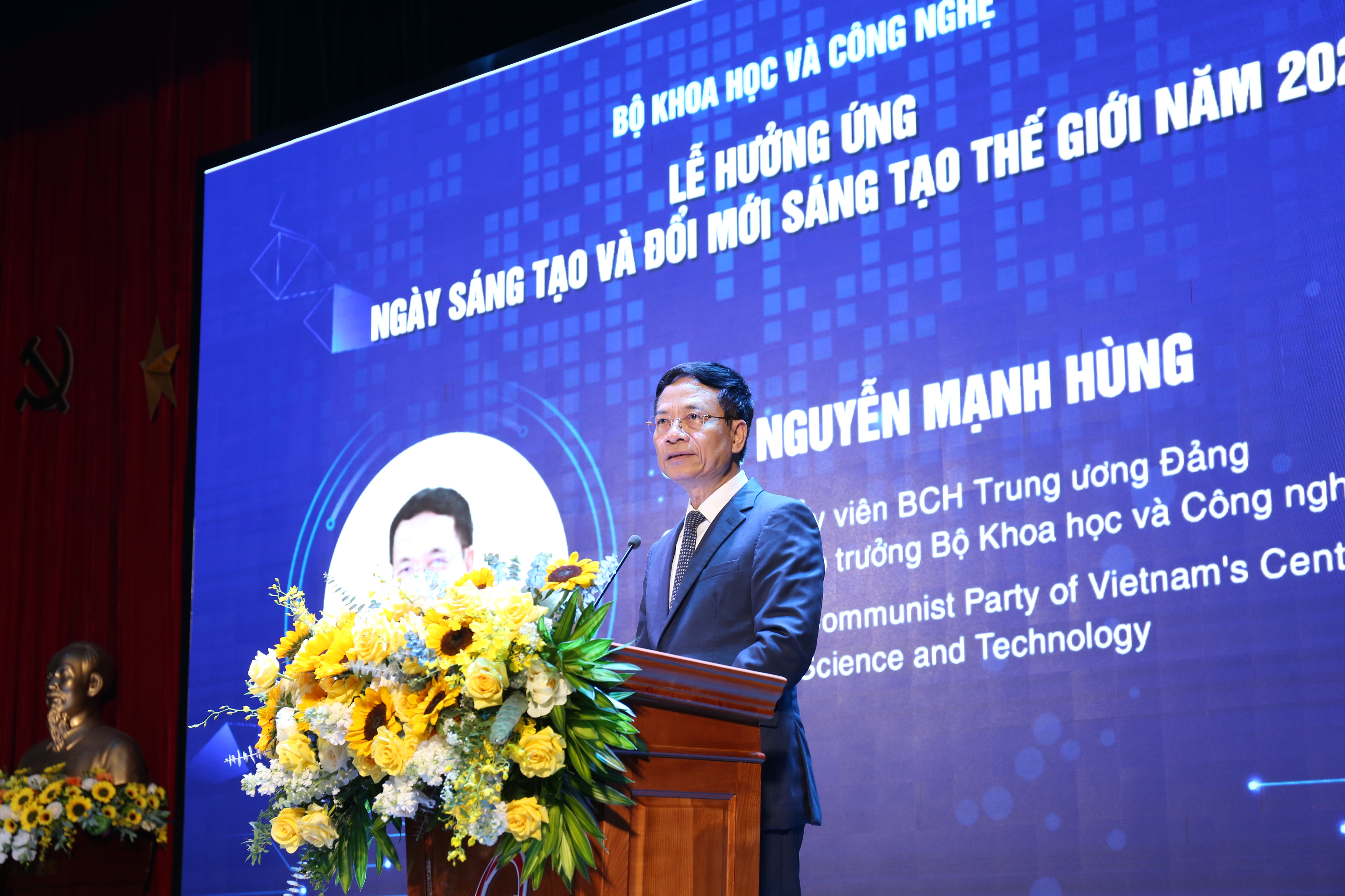 Bộ trưởng Bộ KH&CN Nguyễn Mạnh Hùng phát biểu trong hội thảo. Ảnh: TA