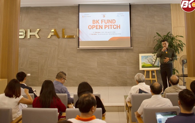 Định kỳ vài tháng, BK Fund tổ chức các buổi thuyết trình gọi vốn (Open Pitch) với những startup công nghệ tiềm năng. Ảnh: BK Fund